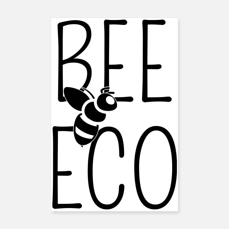 Abeille Bee Eco Minimaliste Low Tech Poster 20 x 30 cm