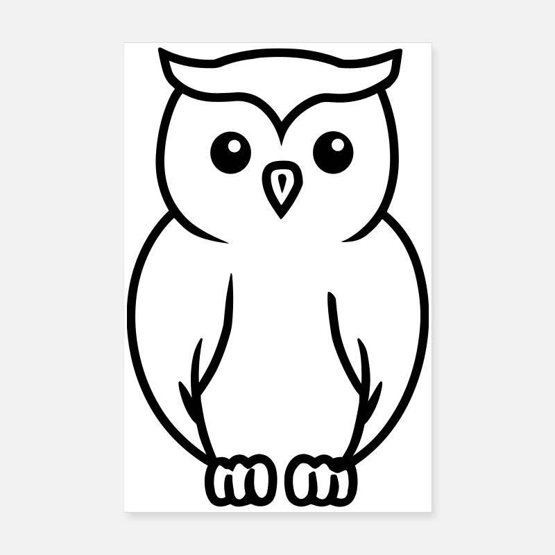 Eule Poster 20x30 cm