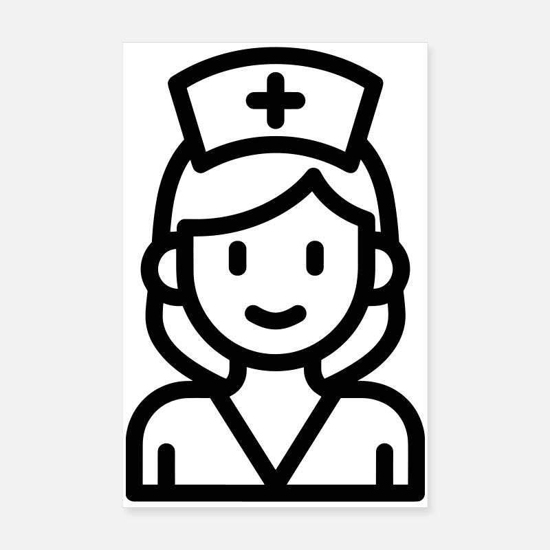 infirmière Poster 20 x 30 cm