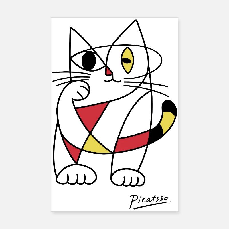 Picatsso - Poster 8" x 12" (20x30 cm) - white