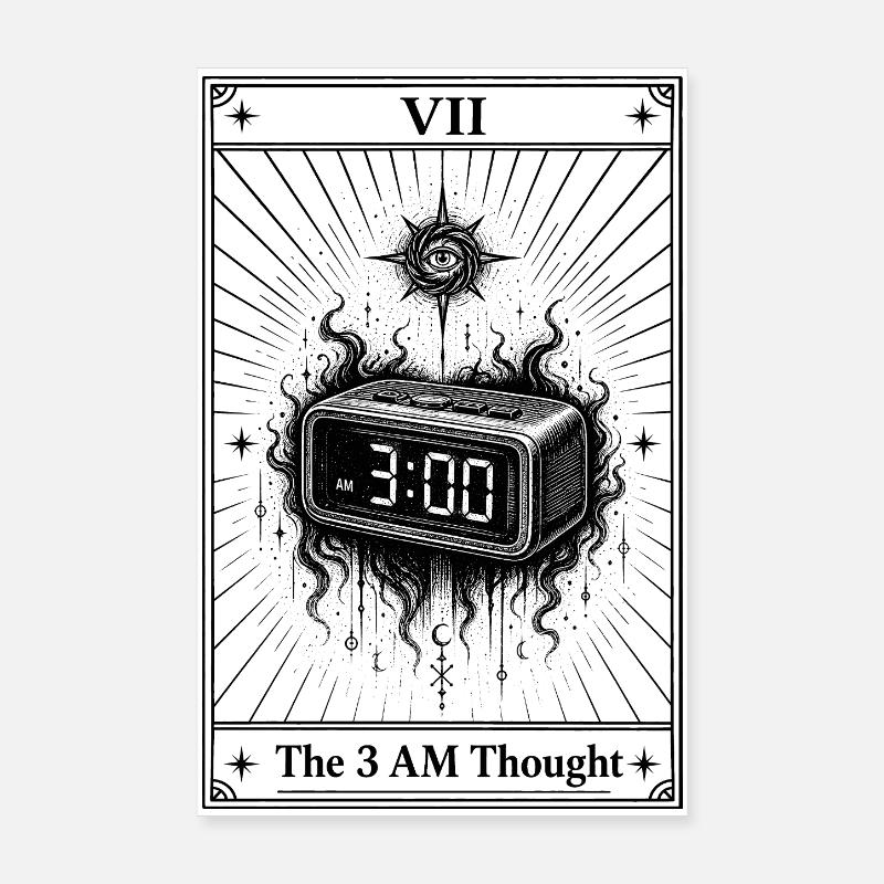 3 o'clock thought | Tarot Card Everyday Poster 8" x 12" (20x30 cm)