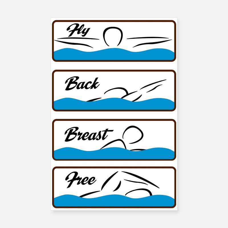 nage Poster 20 x 30 cm