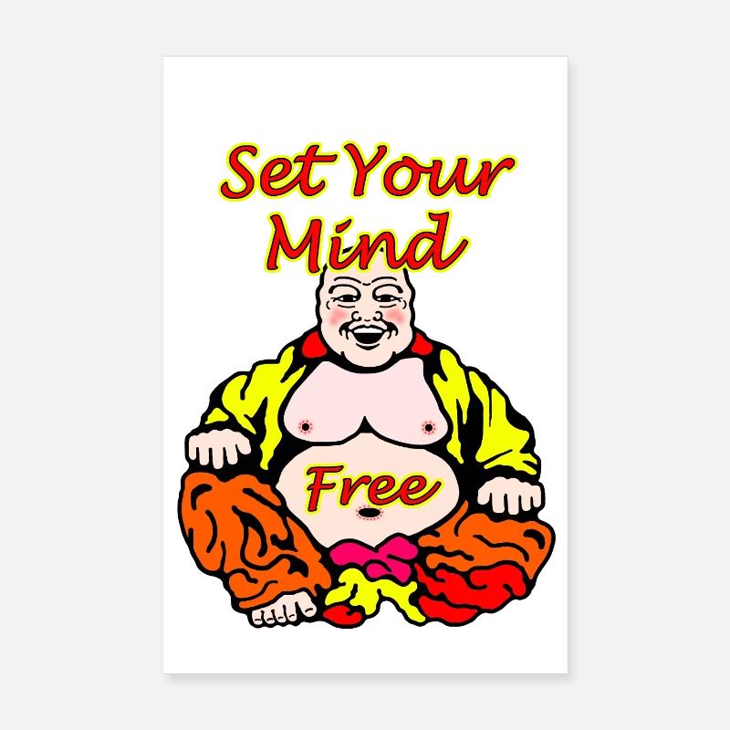 Liberté et expression de soi Méditation Design Poster 20 x 30 cm