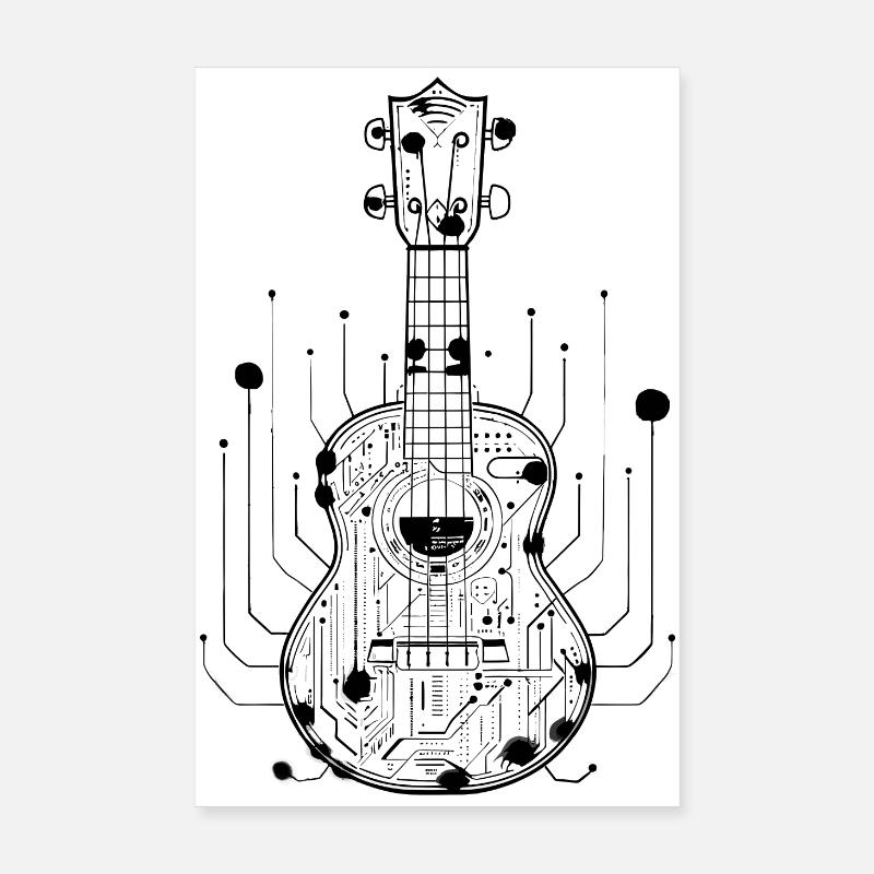 Ukulele Poster 20x30 cm