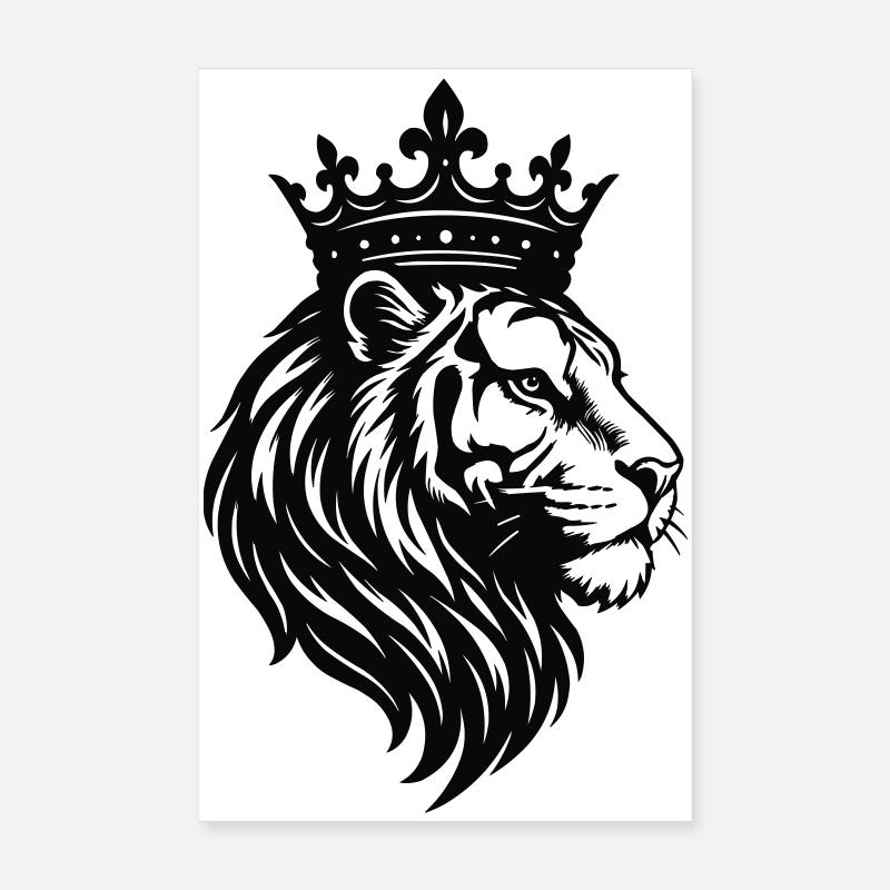 Löwe Krone  Poster 20x30 cm