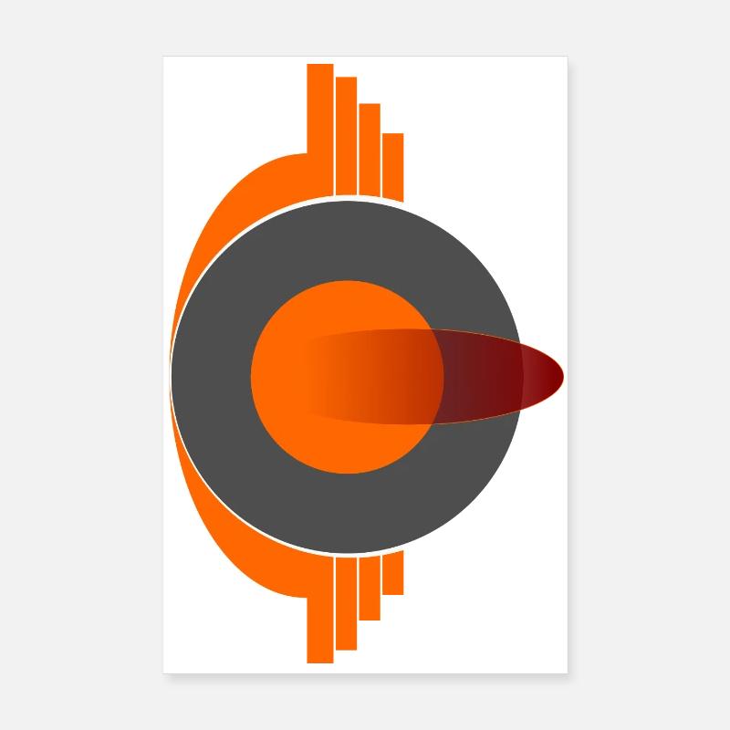Phoenix Eye Abstract Logo Poster 8" x 12" (20x30 cm)