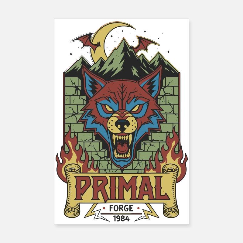 Forge du loup primordial 1984 Poster 20 x 30 cm