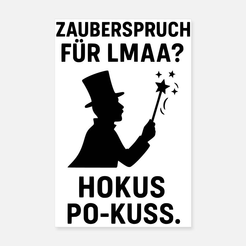 Sort LMAA hocus-pocus Poster 20 x 30 cm