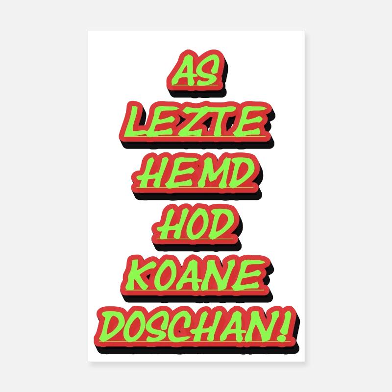 Textes empilés de graffiti au néon Poster 20 x 30 cm