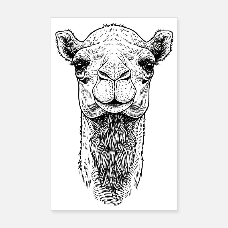 Camel Poster 8" x 12" (20x30 cm)