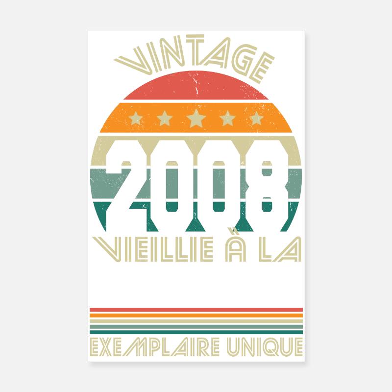 2008 – Vintage – Exemplaire unique Poster 20 x 30 cm