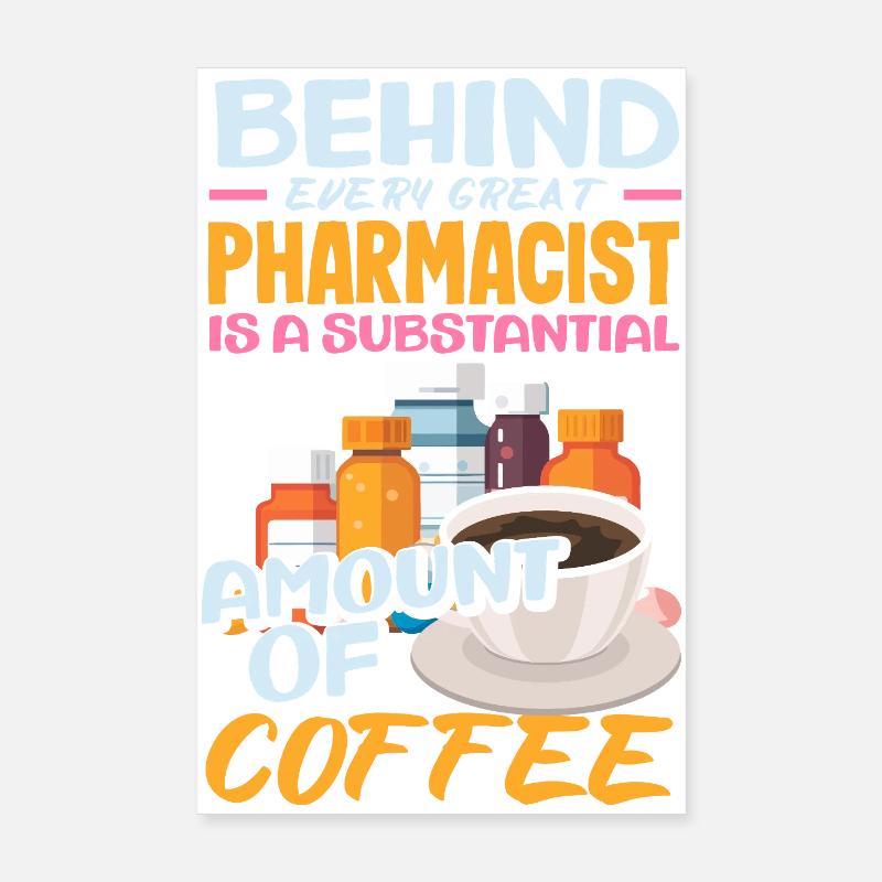 Pharmacien Technicien Pharmaceutique Poster 20 x 30 cm