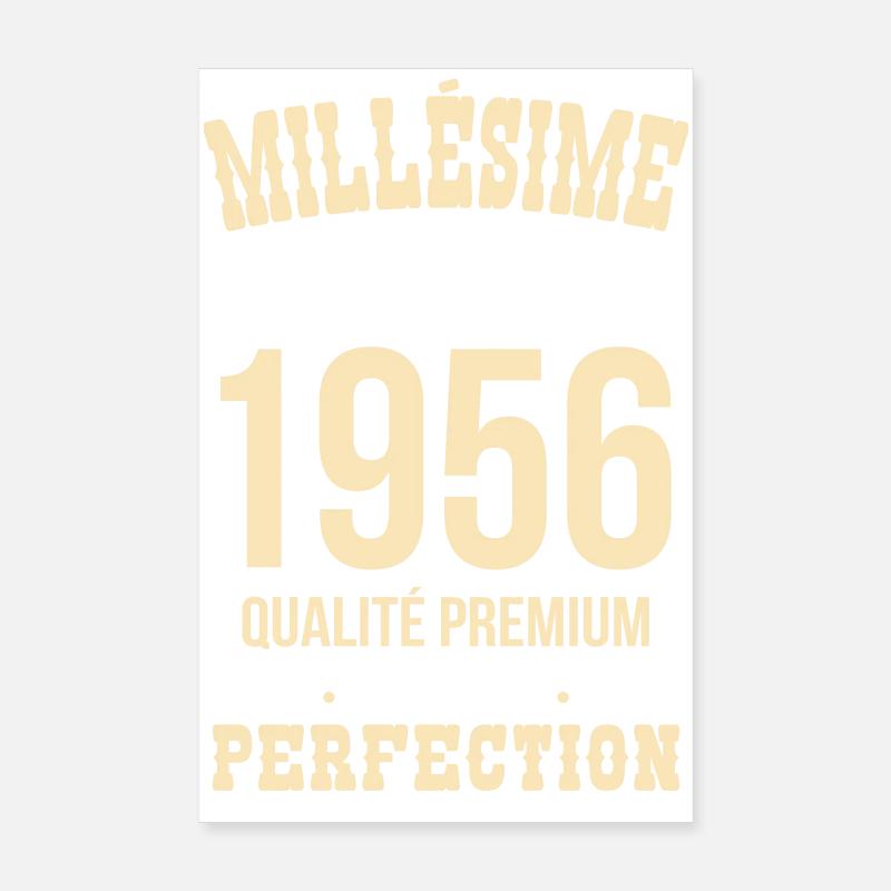 1956 – Millésime d’exception – Qualité premium Poster 20 x 30 cm