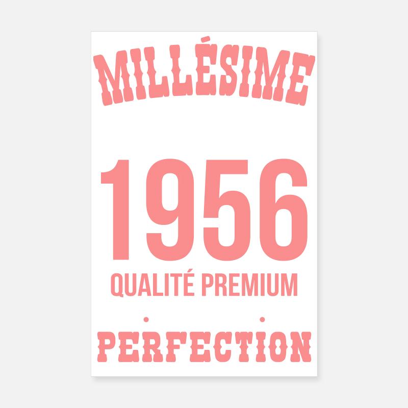 1956 – Millésime d’exception – Qualité premium Poster 20 x 30 cm