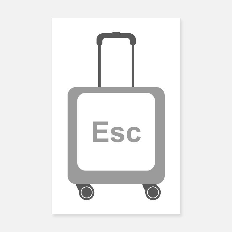 Escape Mode – ESC Key Poster 8" x 12" (20x30 cm)