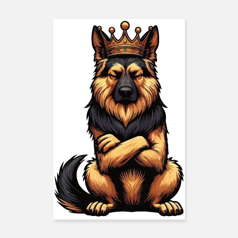 Deutscher Schäferhund Schäferhunde Schäferhunde Poster 20x30 cm