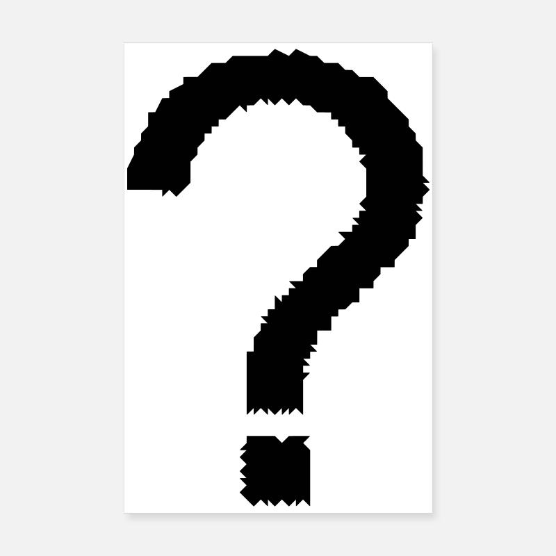 point d'interrogation Poster 20 x 30 cm