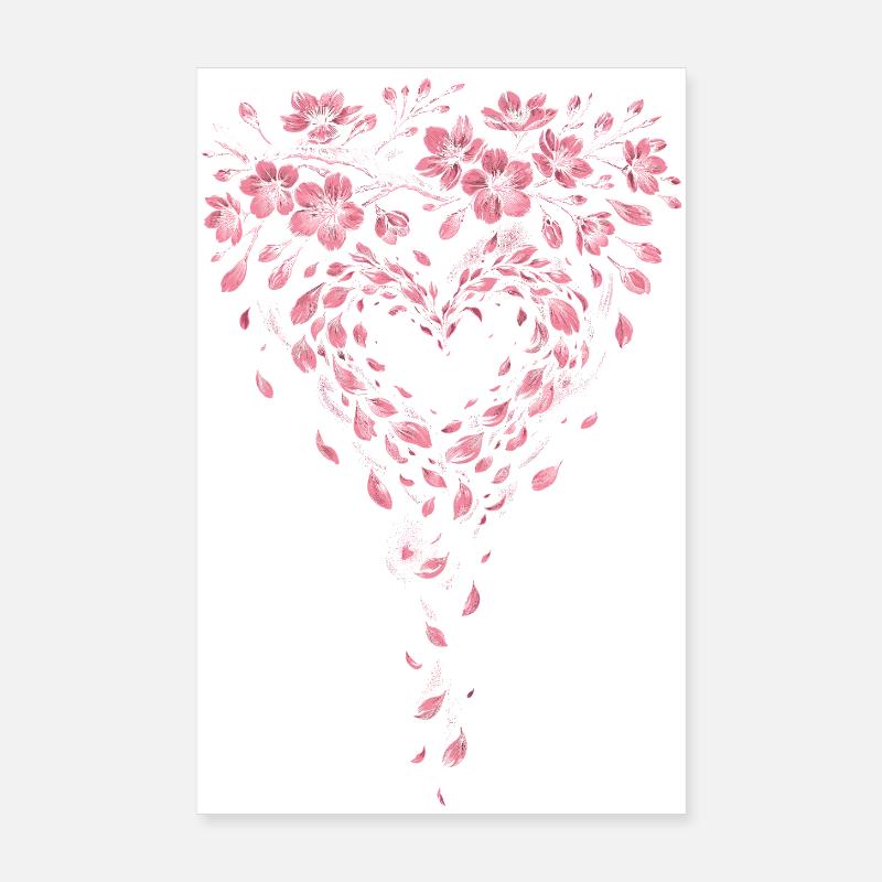 Cherry Blossom Sakura Cherry Blossom Poster 8" x 12" (20x30 cm)