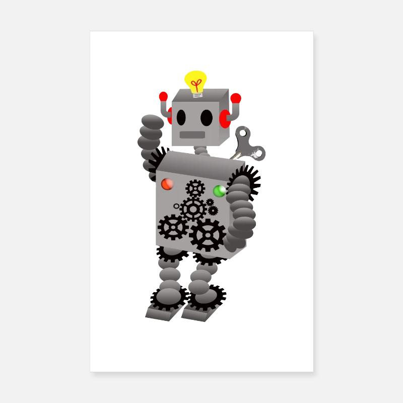 robot Poster 8" x 12" (20x30 cm)