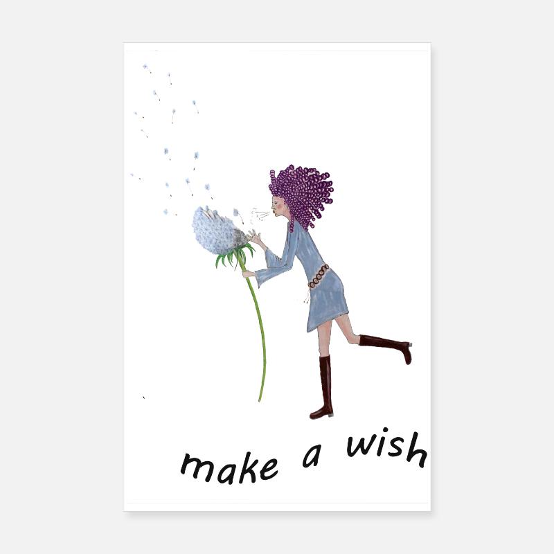 Wünsch Dir was ,glaube daran das es sich erfüllt Poster 20x30 cm
