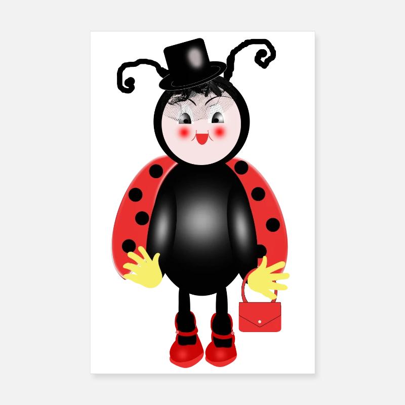 ladybug Poster 8" x 12" (20x30 cm)