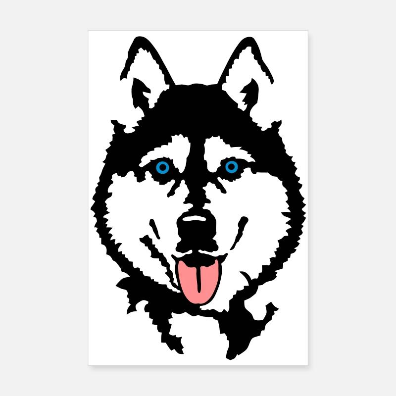Husky Poster 8" x 12" (20x30 cm)