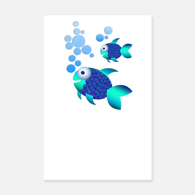 Fisch Poster 20x30 cm