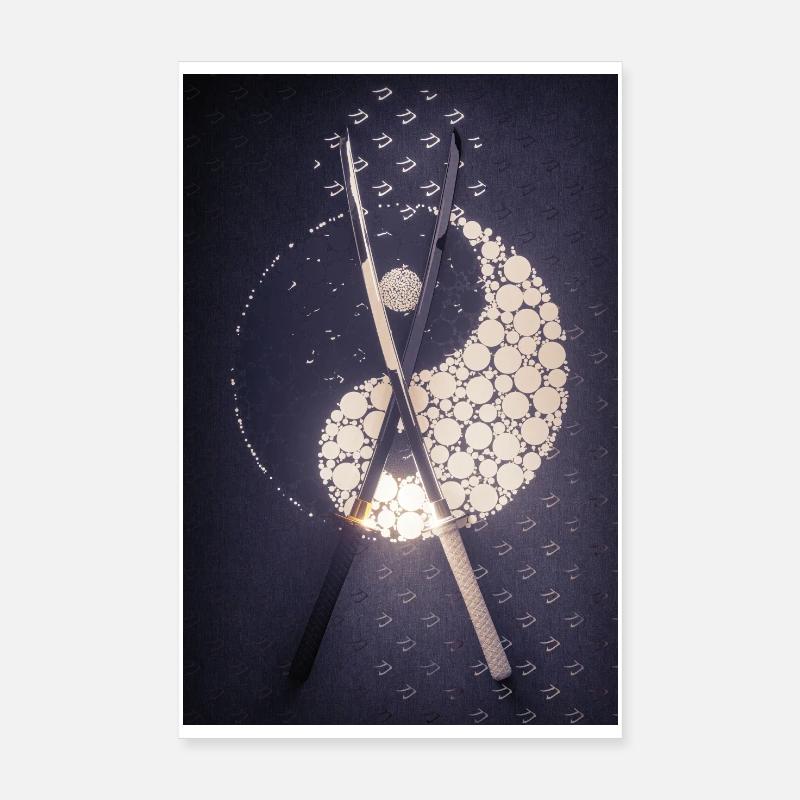 Katana: Yin and Yang Poster 8" x 12" (20x30 cm)