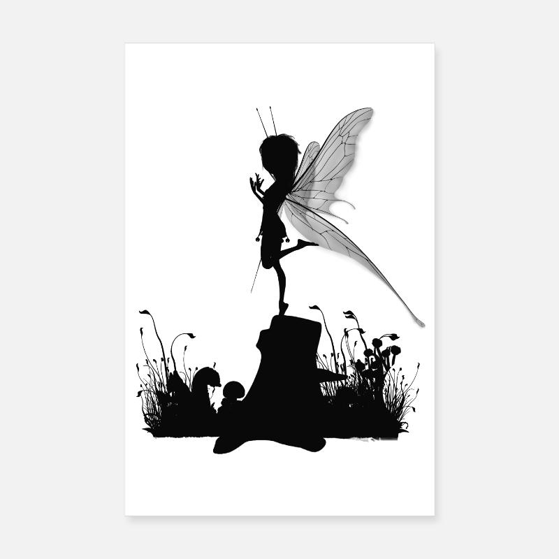 Süße kleine Fee Poster 20x30 cm