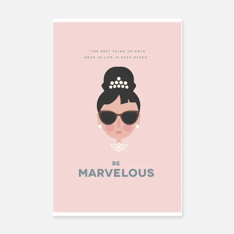 Audrey Hepburn Poster 20 x 30 cm