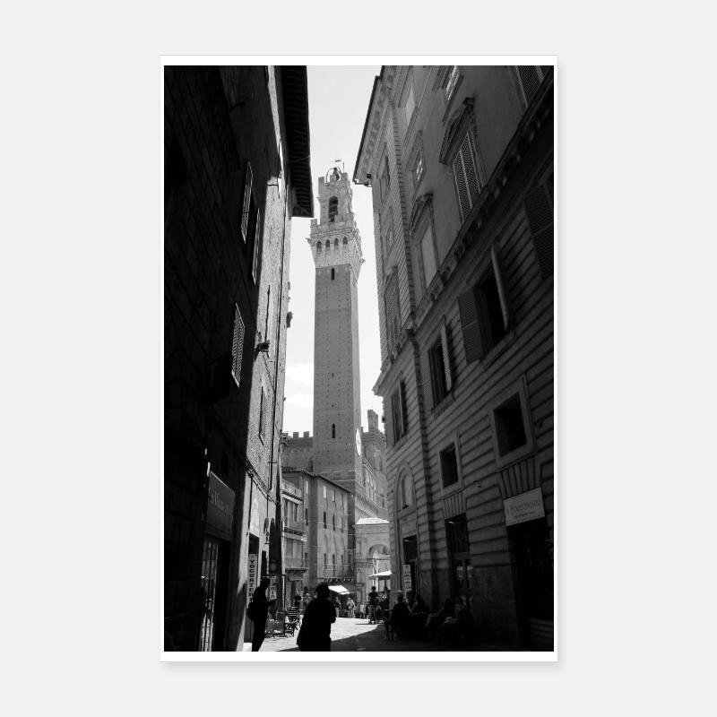 Torre del Mangia - Sienne Poster 20 x 30 cm