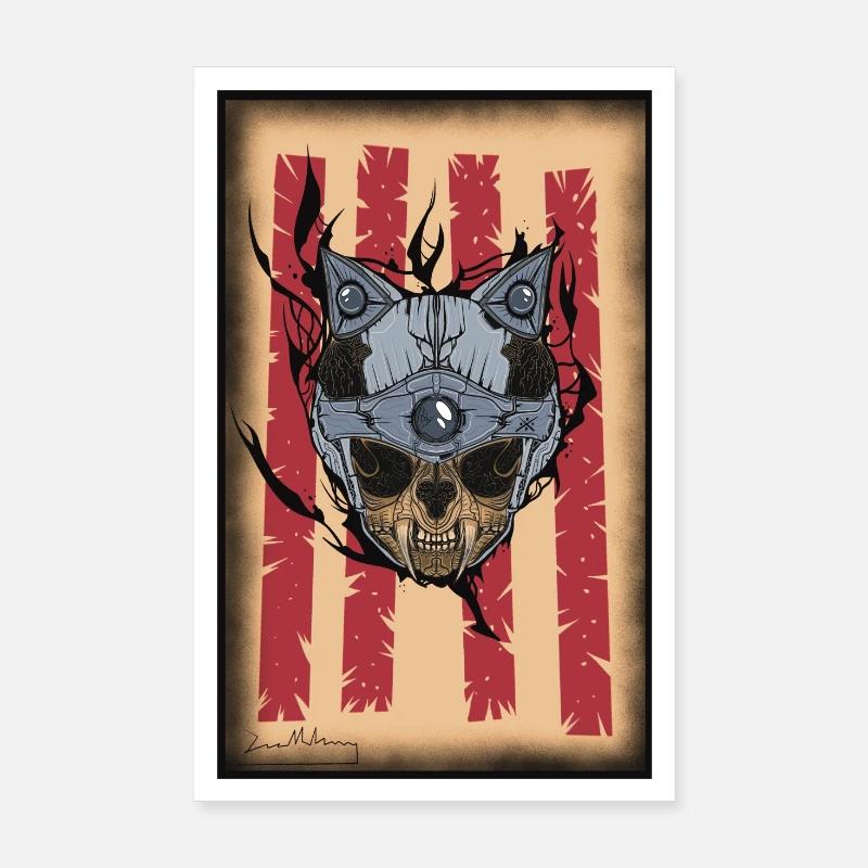 Chat Mech Poster 20 x 30 cm