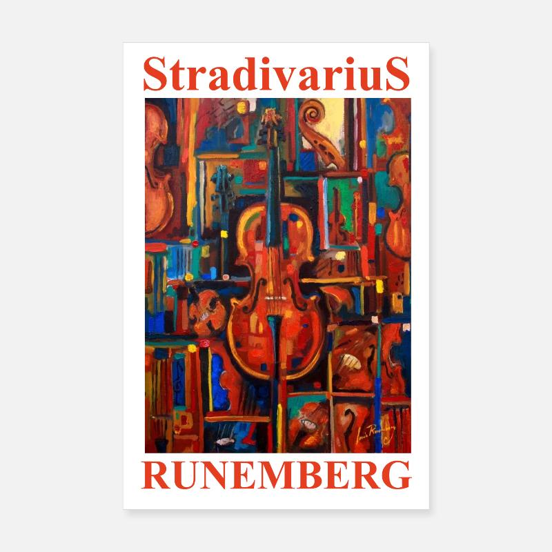 STRADIVARIUS Louis RUNEMBERG © Adagp Poster 8" x 12" (20x30 cm)