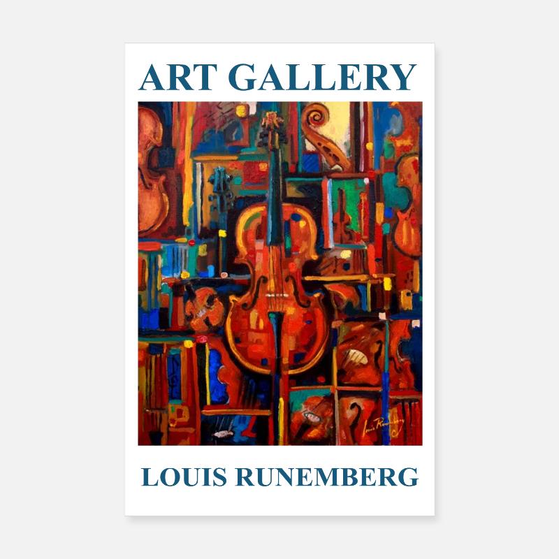 AFFICHE STRADIVARIUS LOUIS RUNEMBERG ADAGP Poster 20 x 30 cm