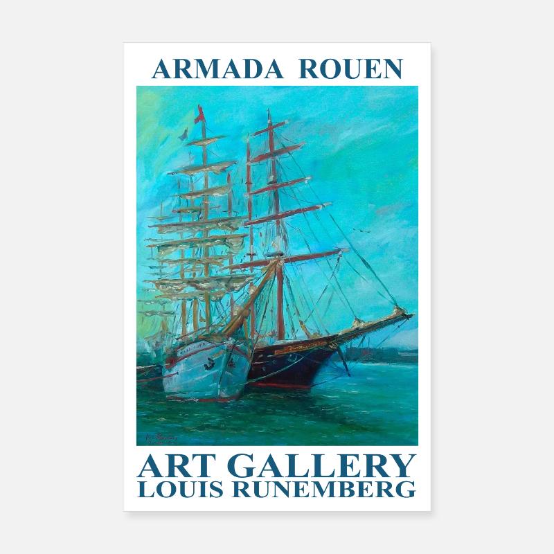 ARMADA ROUEN LOUIS RUNEMBERG Poster 20 x 30 cm