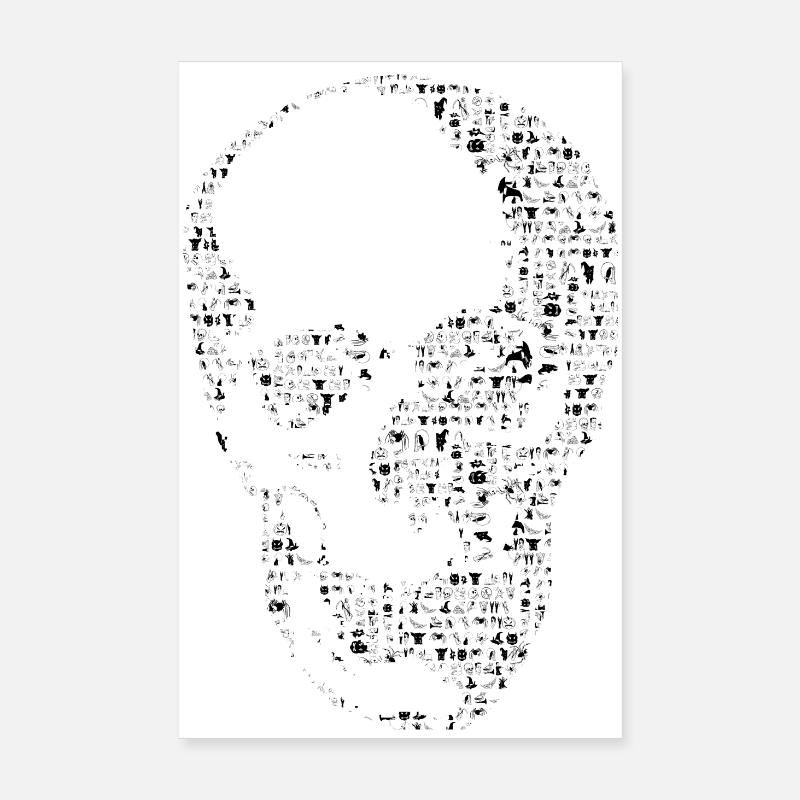 Skull Poster 8" x 12" (20x30 cm)