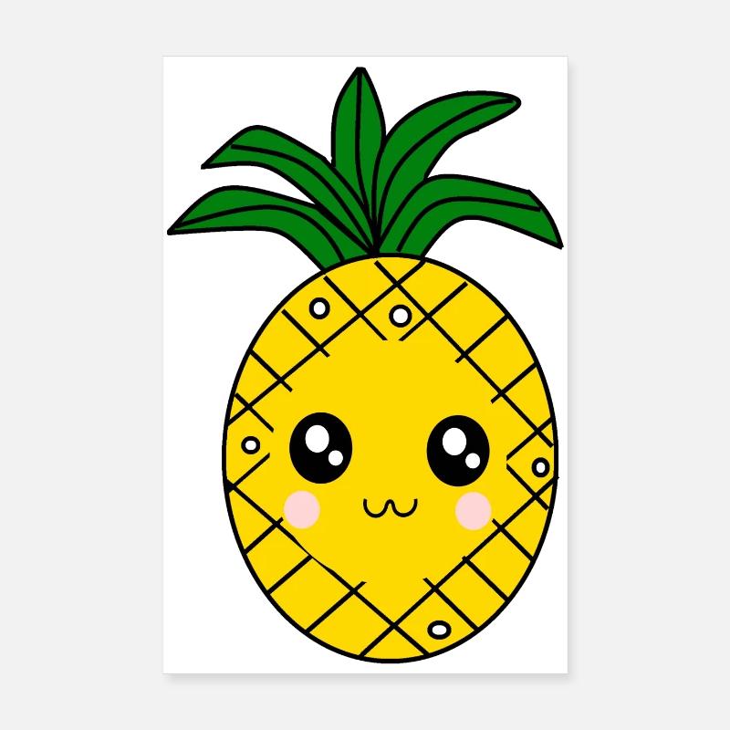 Fasching, Karneval, Kostüm, Ananas Poster 20x30 cm