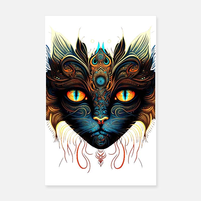 Chat cosmique Poster 20 x 30 cm
