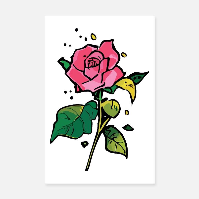 A Pretty Rose Poster 8" x 12" (20x30 cm)