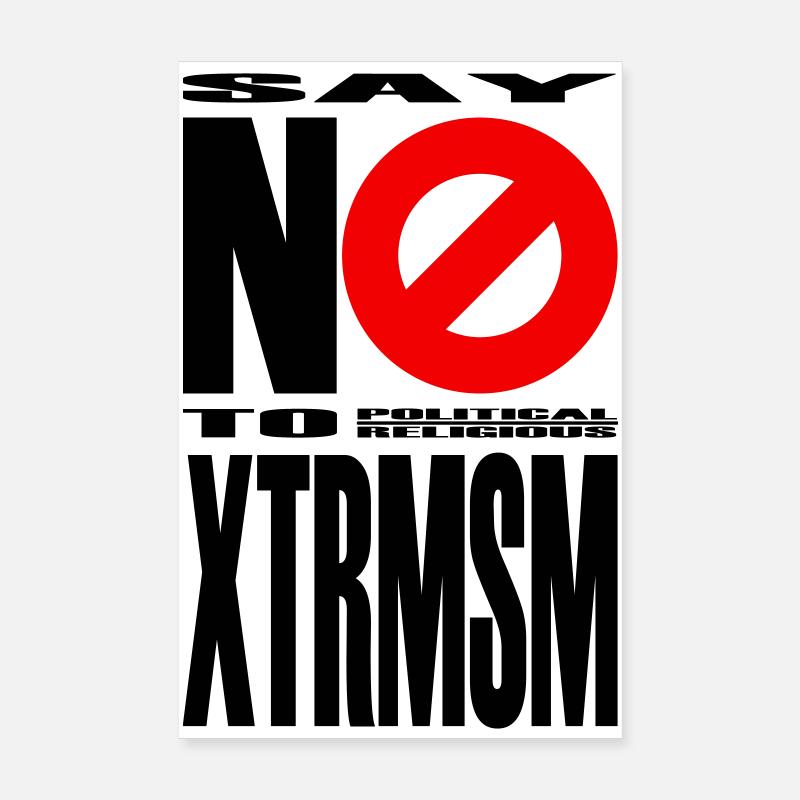 NO2XTRMSM - Poster 20x30 cm - Weiß