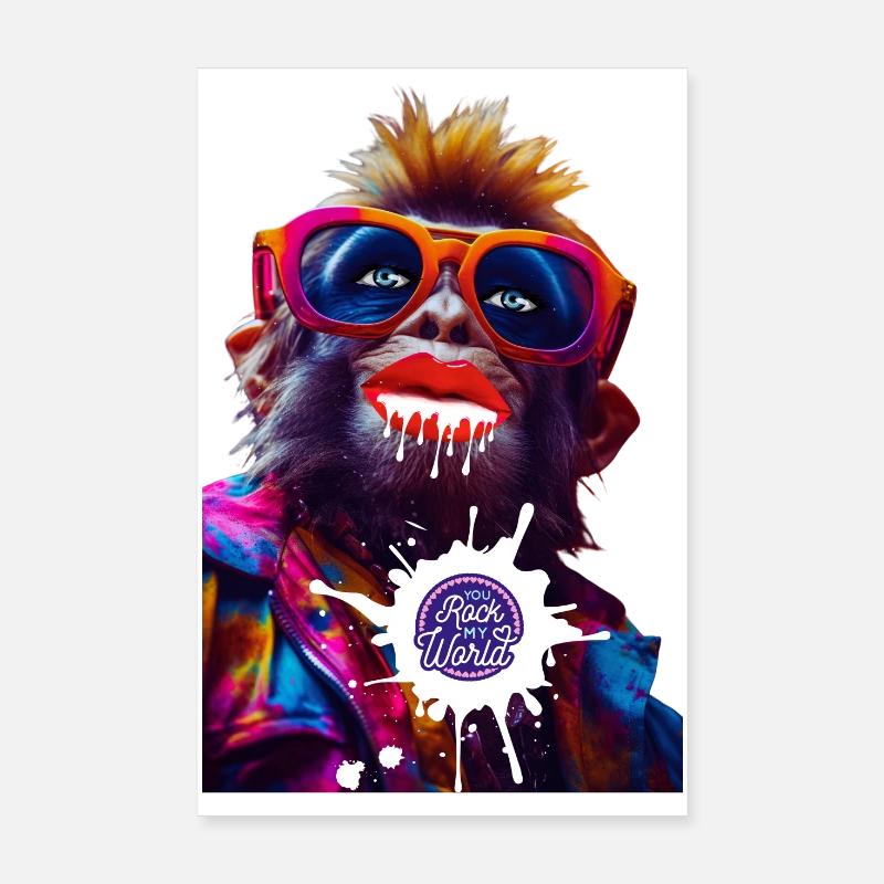 Tu fais vibrer mon monde Poster 20 x 30 cm
