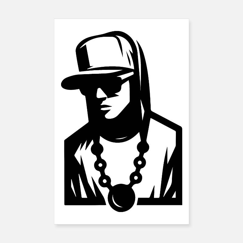 Mec Hip Hop (Simple) Poster 20 x 30 cm