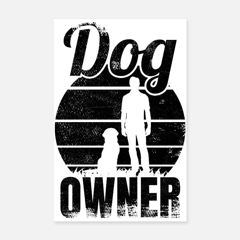 Hundebesitzer Poster 20x30 cm