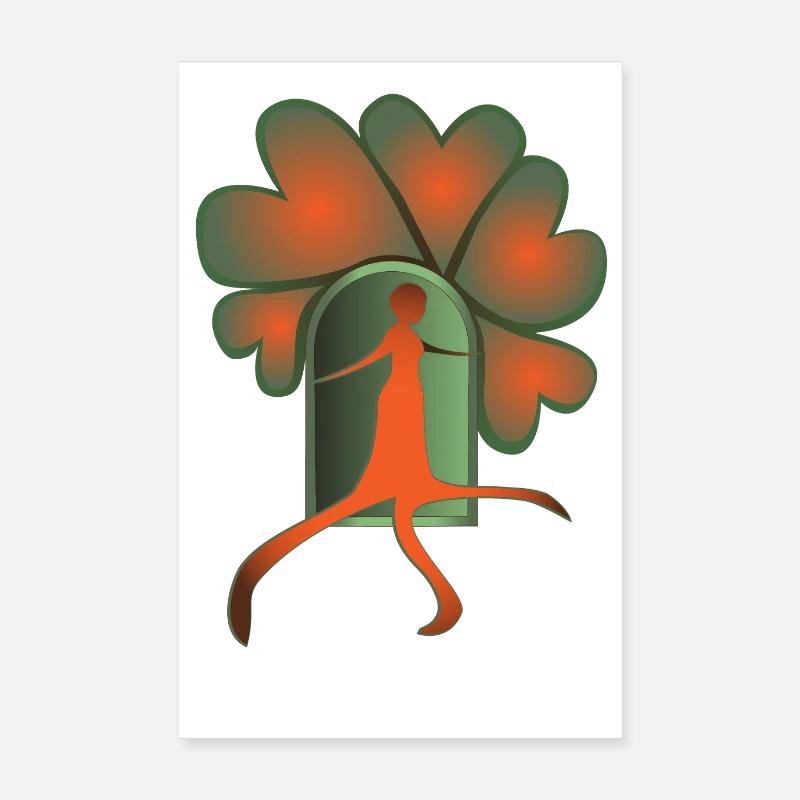 Step Out Orange Poster 8" x 12" (20x30 cm)