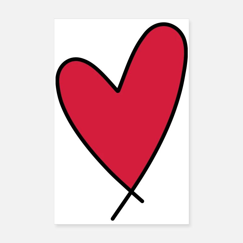 Heart symbol Poster 8" x 12" (20x30 cm)