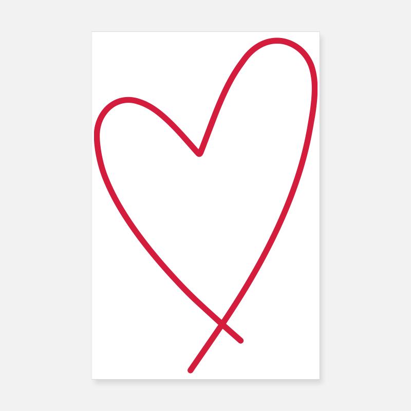 Herz Symbol Poster 20x30 cm