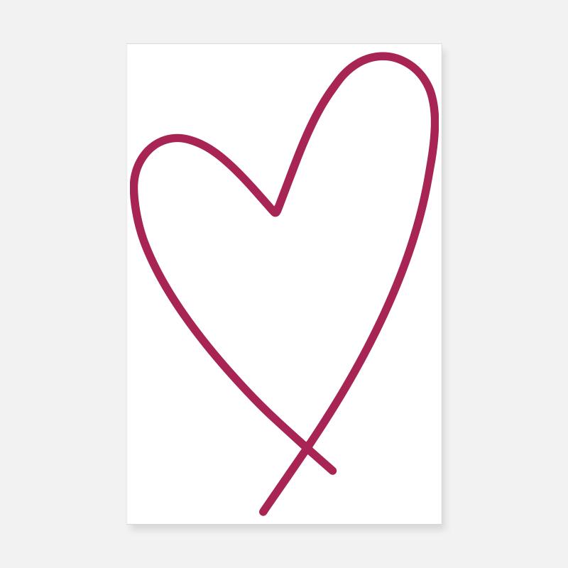 Herz Poster 20x30 cm