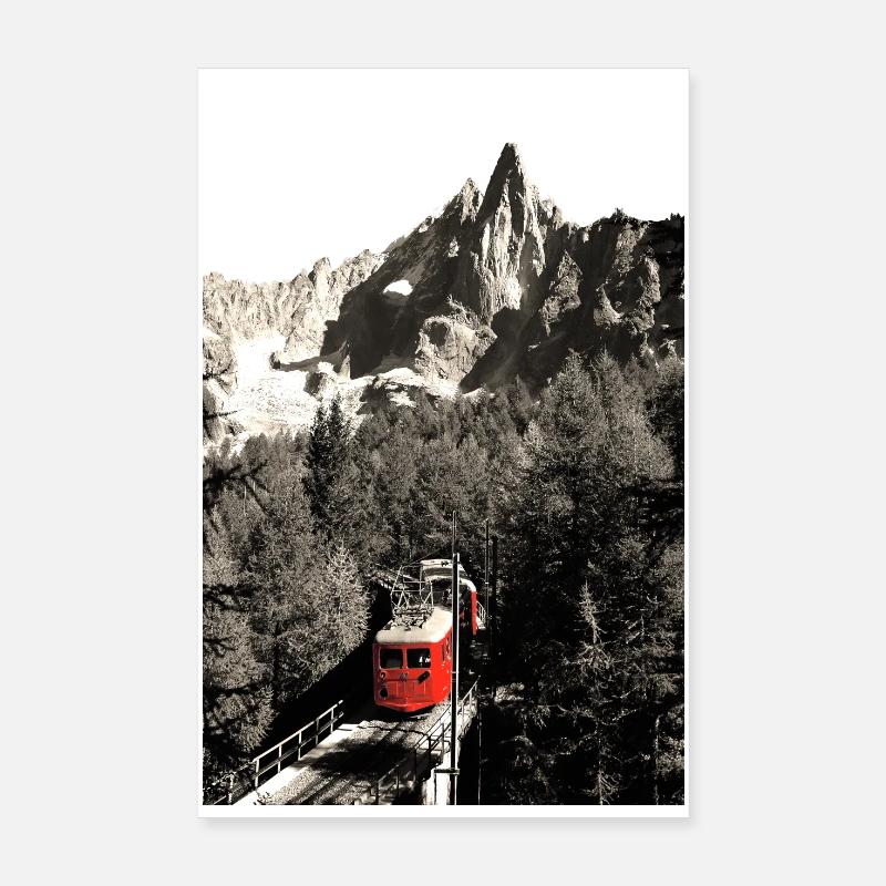 Alpine Train Poster 8" x 12" (20x30 cm)