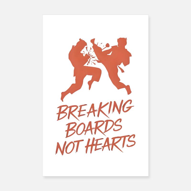 Briser des planches, pas des cœurs Poster 20 x 30 cm