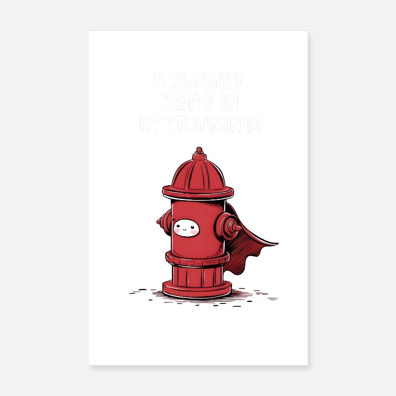 Hydrant Hero en formation Poster 20 x 30 cm